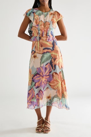 Robe midi - Violet