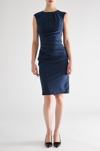 Robe fourreau - Bleu marine