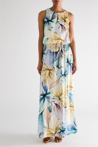 Robe longue - Bleu