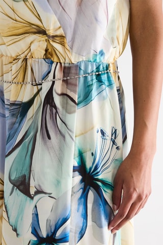 Robe longue - Bleu