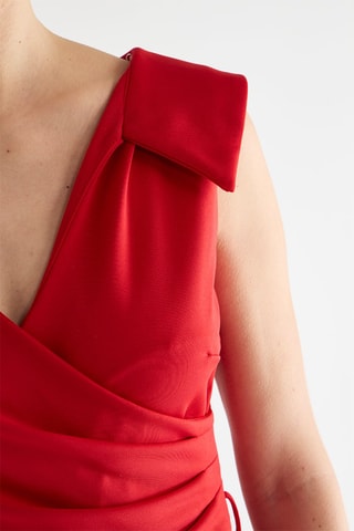 Robe fourreau - Rouge