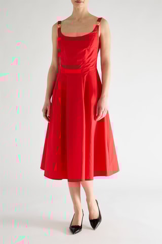 Robe midi - Rouge