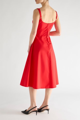 Robe midi - Rouge
