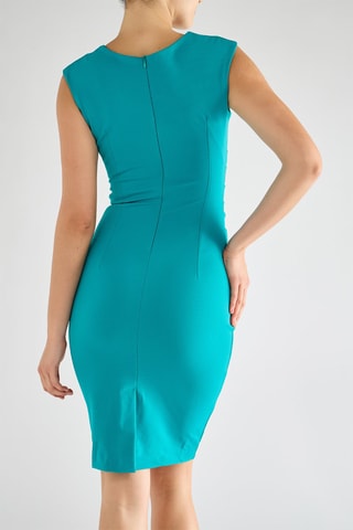 Robe fourreau - Turquoise