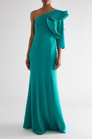 Robe asymétrique - Vert