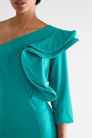 Robe asymétrique - Vert