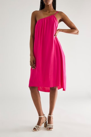 Robe asymétrique - Fuchsia