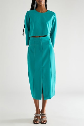 Jupe droite - Turquoise