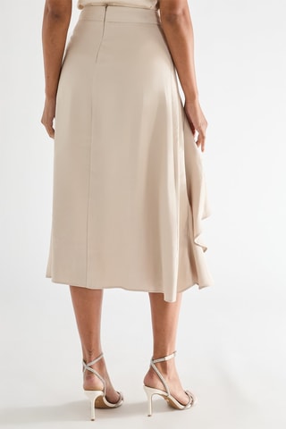 Jupe midi - Beige
