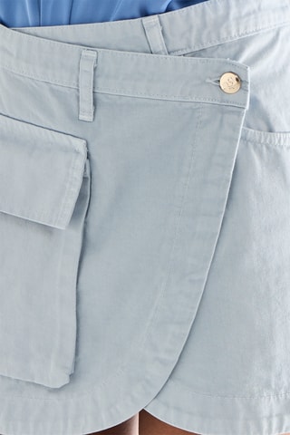 Jupe portefeuille - Bleu