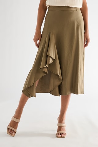Jupe midi - Vert