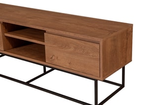 Meuble TV 2 tiroirs - 140 x 50 x 40 cm