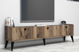 Meuble TV 3 abattants - 180 x 49 x 35 cm