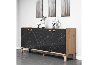 Bahut 4 portes - 180 x 77,8 x 41 cm