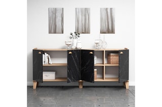 Bahut 4 portes - 180 x 77,8 x 41 cm