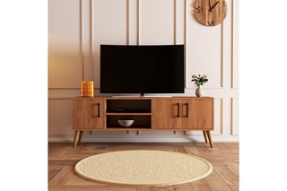 Meuble TV 3 portes - 150 x 52 x 34 cm