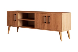 Meuble TV 3 portes - 150 x 52 x 34 cm