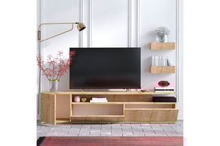 Meuble TV 3 tiroirs Alika - 180 x 45 x 35 cm