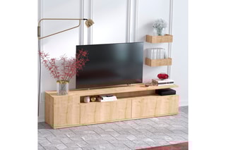 Meuble TV 3 tiroirs Alika - 180 x 45 x 35 cm
