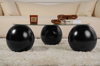 Table basse en verre Miro - 85 x 30 x 85 cm