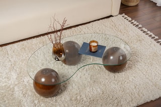 Table basse en verre Sphere - 120 x 30 x 70 cm