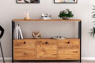 Buffet 3 abattants Nero  - 120 x 75 x 30 cm