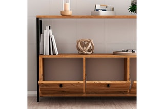 Buffet 3 abattants Nero  - 120 x 75 x 30 cm