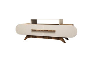 Meuble TV 2 abattants  - 145 x 50 x 37 cm