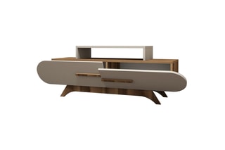 Meuble TV 2 abattants  - 145 x 50 x 37 cm