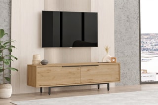 Meuble TV 2 abattants  - 160 x 45,1 x 35,5 cm