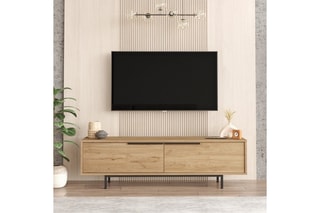 Meuble TV 2 abattants  - 160 x 45,1 x 35,5 cm