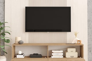 Meuble TV 2 abattants  - 160 x 45,1 x 35,5 cm