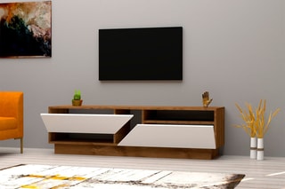 Meuble TV 2 abattants  - 160 x 45 x 40 cm