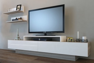 Meuble TV 2 portes Lusi  - 180 x 40 x 31 cm