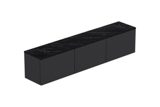 Meuble TV 3 abattants Neon Illuminated - 160 x 35 x 32 cm