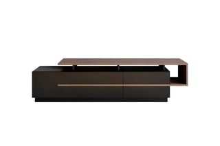 Meuble TV 2 abattants - 180 x 46,4 x 38,9 cm
