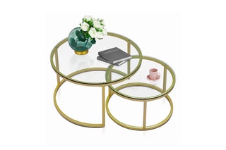 2 tables gigognes Belarus  - 80 x 80 x 45 cm