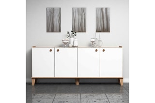 Bahut 4 portes - 180 x 41 x 77,8 cm