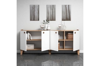 Bahut 4 portes - 180 x 41 x 77,8 cm