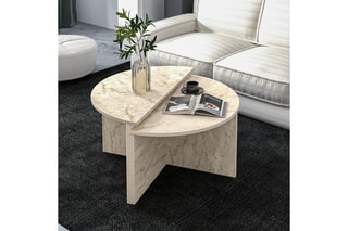 2 tables basses Dolunay - 70 x 51,8 x 38 / 70 x 47,5 x 35 cm