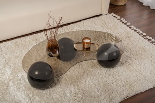 Table basse en verre Sphere - 120 x 30 x 70 cm