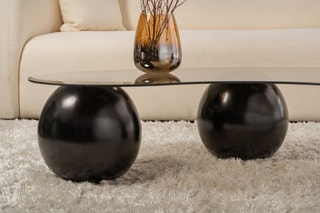 Table basse en verre Sphere - 120 x 30 x 70 cm