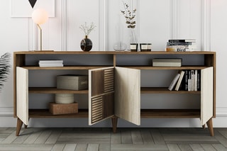 Buffet 4 portes Milan - 180 x 78,6 x 35 cm