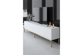 Meuble TV 2 abattants - 180 x 47 x 30 cm