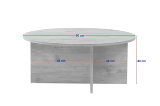 Table basse Soleil - 90 x 40 x 90 cm