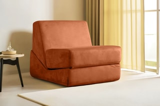 Chauffeuse Origami Convertable - Orange - 1 place - Tissu