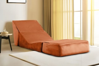 Chauffeuse Origami Convertable - Orange - 1 place - Tissu