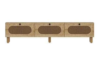 Meuble TV 1 abattant Elena - 180 x 42,6 x 31,4 cm