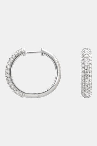 Créoles - Or blanc et diamants