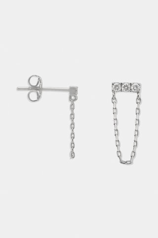 Boucles d'oreilles Or blanc et diamants